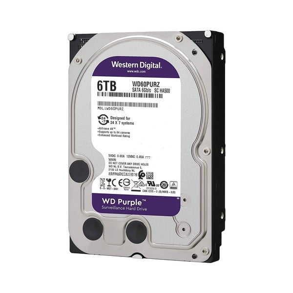 Western Digital Purple Surveillance 6TB 3.5-Inch SATA Internal Hard Drive