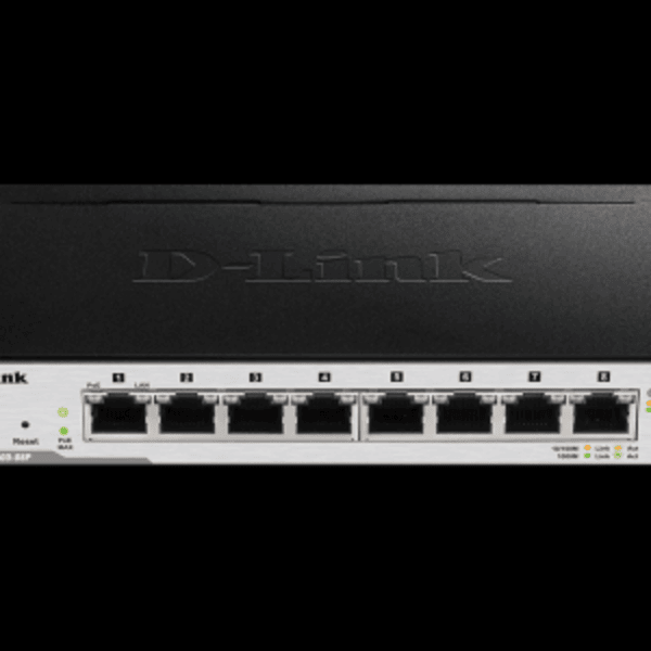 D-Link DGS-1100-08P PoE Easy Smart green switch