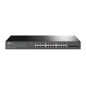 TP-Link 24-Port 10/100/1000Mbps JetStream Gigabit Smart Switch - T1600G-28PS