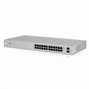 Ubiquiti UniFiSwitch, 24 Port Gigabit POE, 250W, 802.3at/af & 24V Passive PoE, RM, 2 SFP