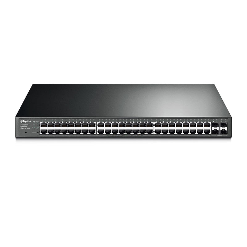TP-Link 48-Port 10/100/1000Mbps JetStream Gigabit Smart PoE+ Switch