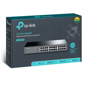 TP-Link 24-Port 10/100/1000Mbps Gigabit Desktop Rackmount Switch - TL-SG1024D