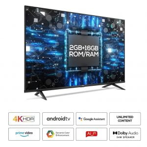 TCL 43P615 4K Android Smart LED TV  (Black) (2020 Model)
