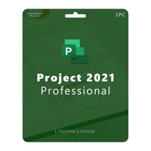 Microsoft Project Professional 2021 1PC License Software