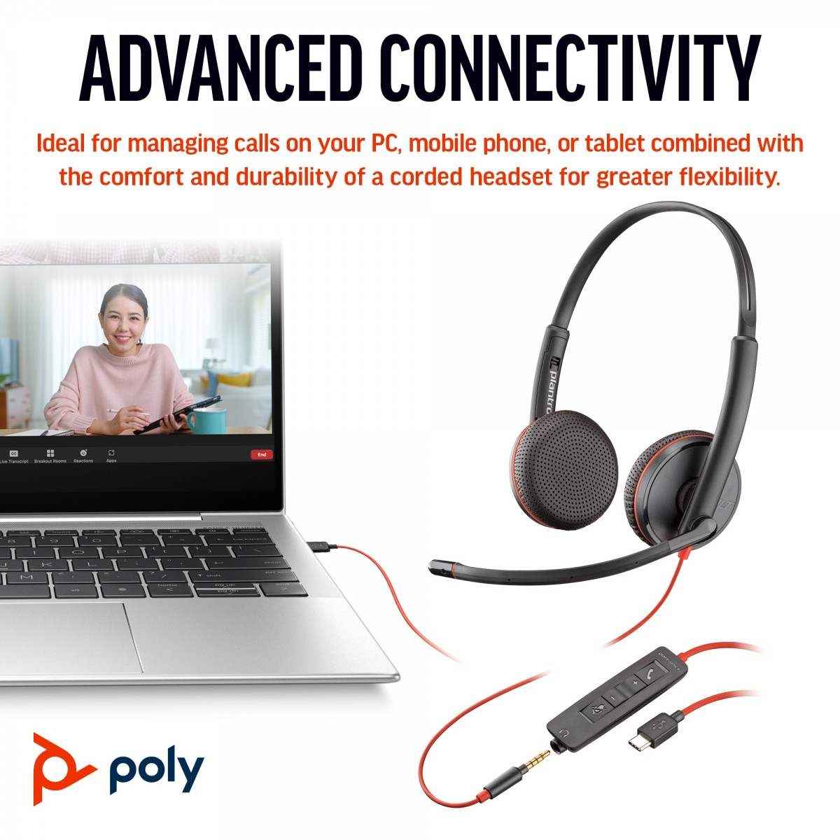 Poly Plantronics 3325 USB Headset
