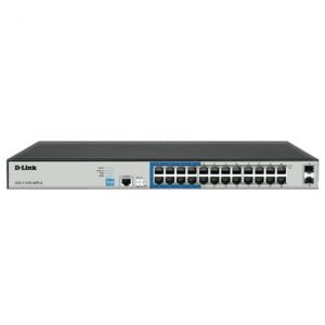 D-Link DGS-F1210-26PS-E 24-Port Layer 2 Gigabit Managed Long Range PoE+ Surveillance Switch