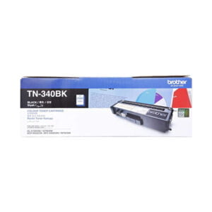 Brother TN‑340BK Black Standard‑Yield Original Laser Printer Toner Cartridge