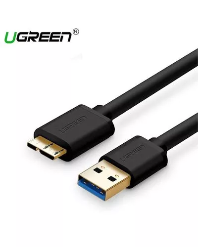 UGREEN USB-A 3.0 to Micro USB 3.0 Male Cable 0.5m (Black) - US130"