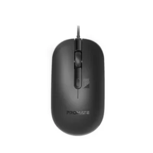 Promate Sleek 4 Button Wired Optical Mouse with 2400dpi, 1.5M Cable