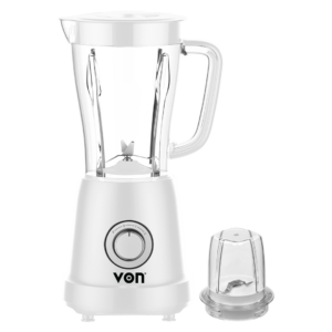 Von VSBT03BLW 1.5L Blender + Mill - 500W, White