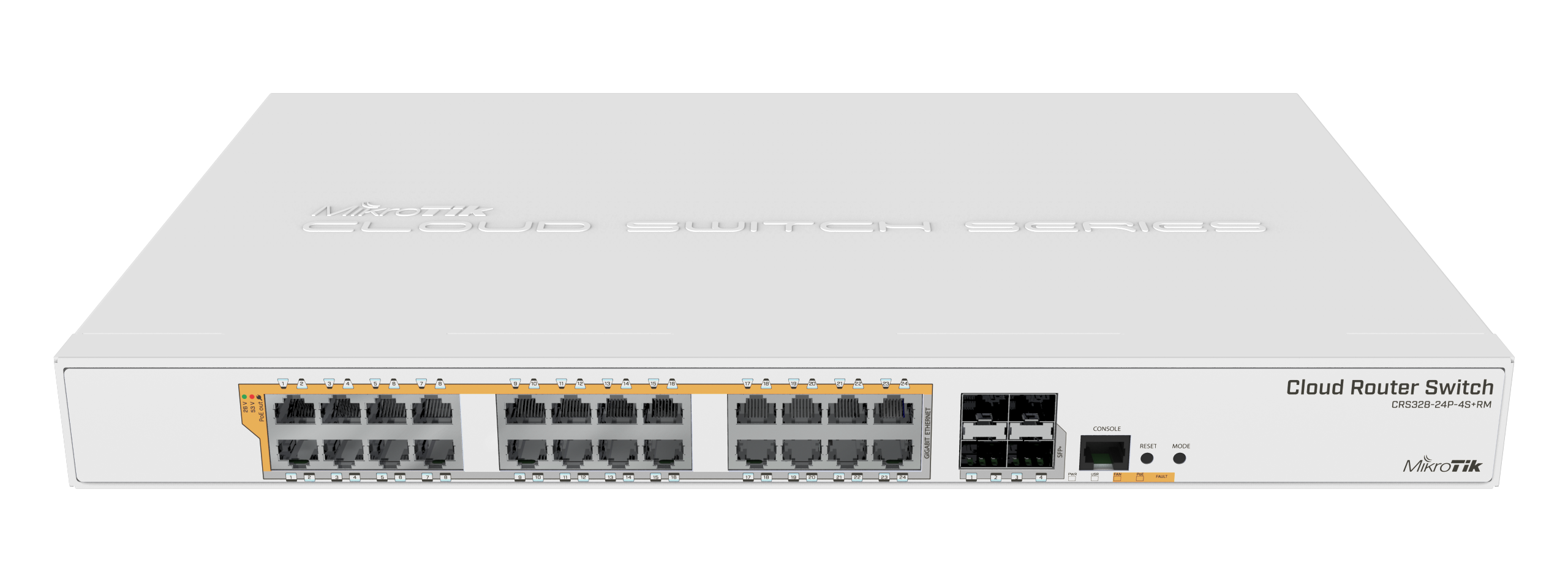 MikroTik (CRS328-24P-4S+RM) 24 Port Gigabit Ethernet Switch