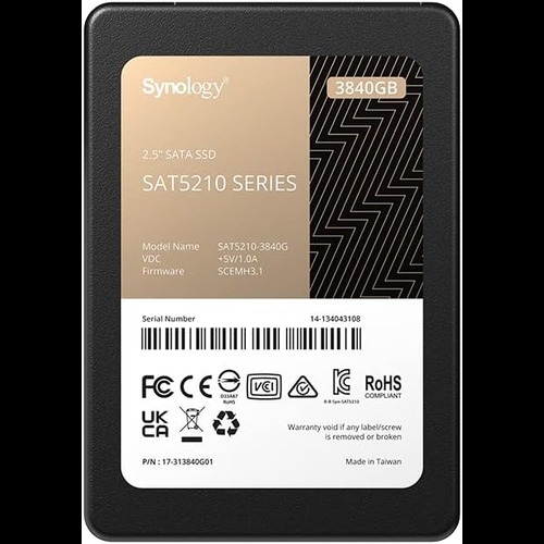 Synology 2.5" SAT5210 3.84GB SATA SSD