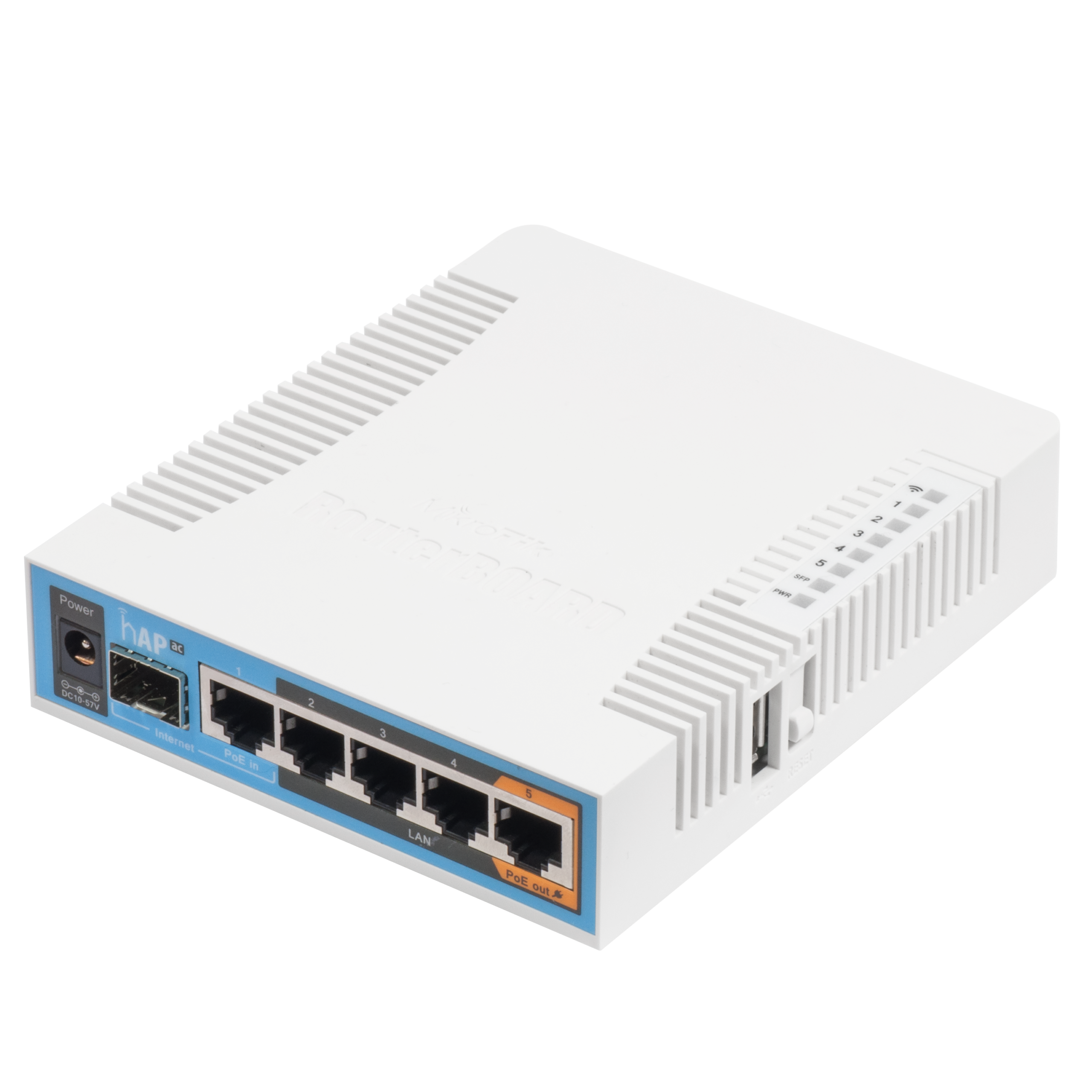 Mikrotik RB962UIGS-5HACT2HNT hAP ac 500 Mbit/s White Power over Ethernet (PoE)