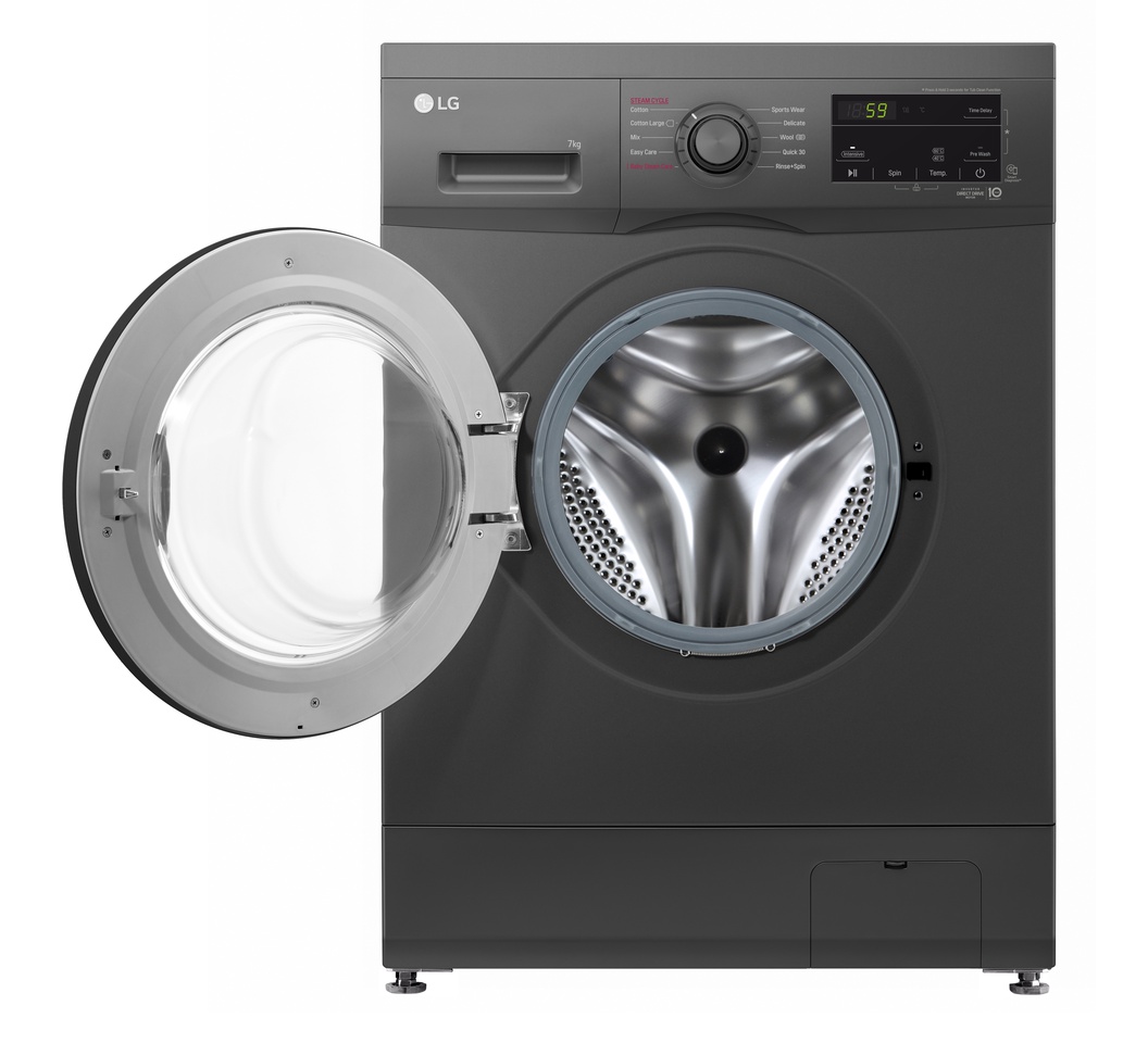 LG F4J3TYG6J 8KG Steam Technology Front Load Washing Machine