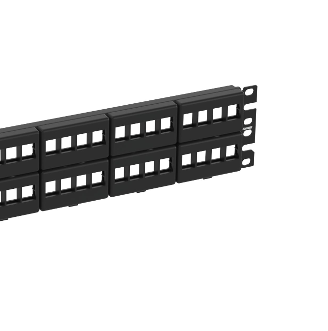 Panduit NKFP48Y Category-6 48-Port Flat Modular Patch Panel, Black 2