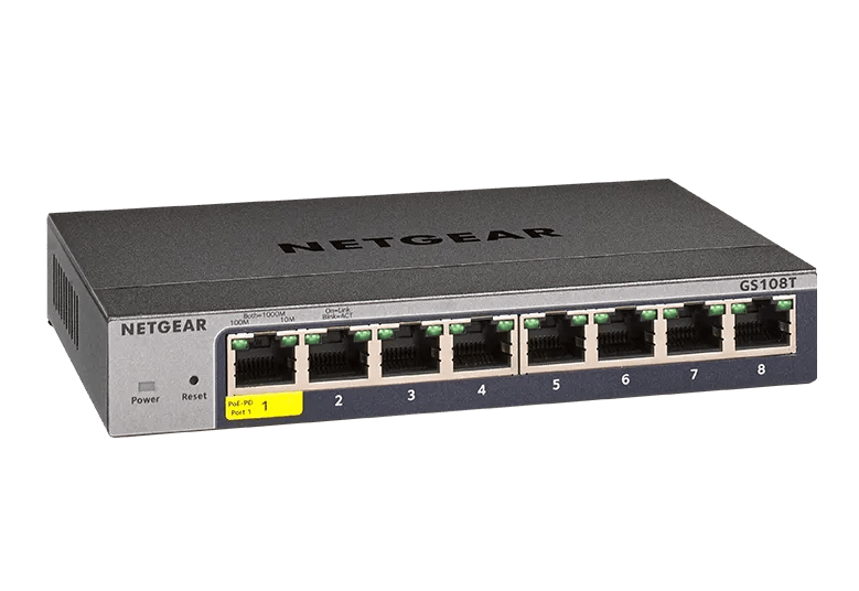 NETGEAR GS108T-300UKS 8-Port Gigabit Ethernet Smart Managed Switch Cloud Management Network Switch - Image 4