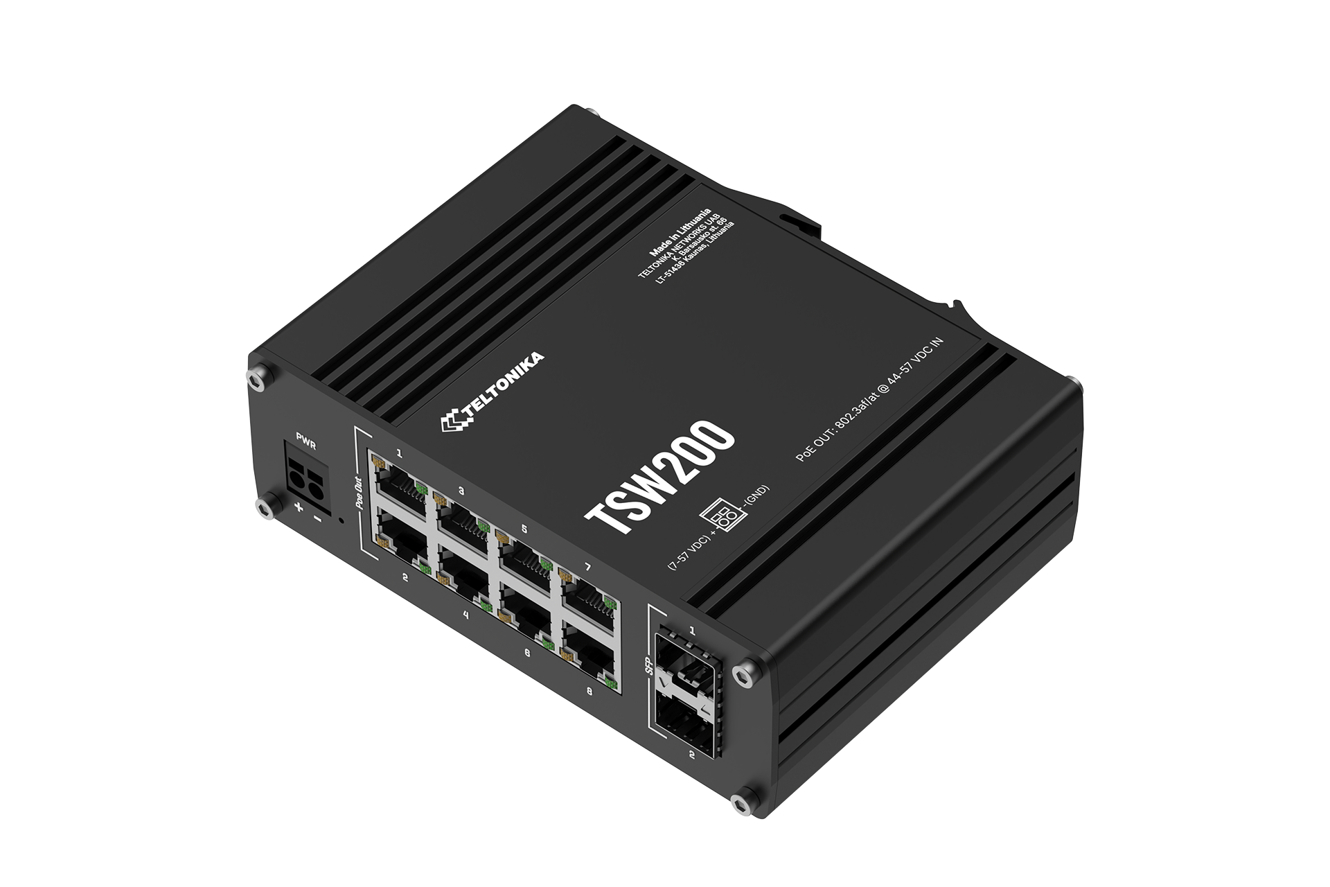 Teltonika TSW200 Industrial Unmanaged PoE+ Switch